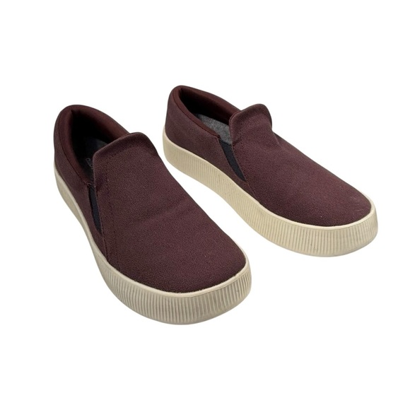 AllBirds Lounger Lift Canvas Slip-On Shoes Hazy Burgundy size 8.5 - Picture 1 of 7